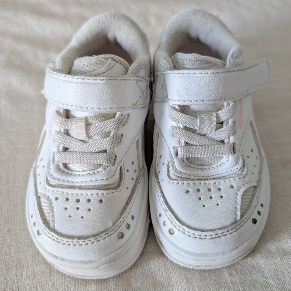 Reebok Toddler Girls Club C Double Platform White Pink size 5c - Picture 2 of 6